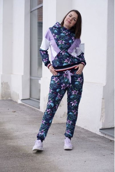 Bio Sweat - Flourish and Shine - Col. 04 - blue navy - Shine - Hamburger Liebe - Albstoffe