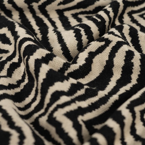 Heavy Jacquard - Mattea Zebra - beige/black