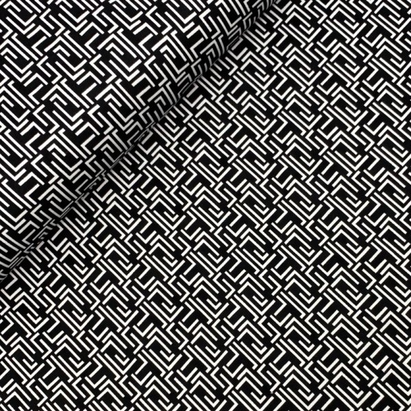 Viskose Jersey Punta - Holma - black /offwhite