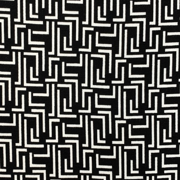 Viskose Jersey Punta - Holma - black /offwhite