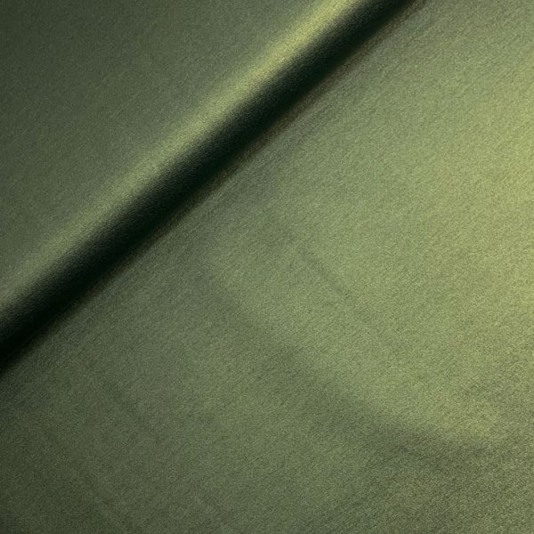 RESTSTÜCK 1,30m !!! - Hosenstoff Kunstleder Stretch - Bianca foil - metallic bottle green