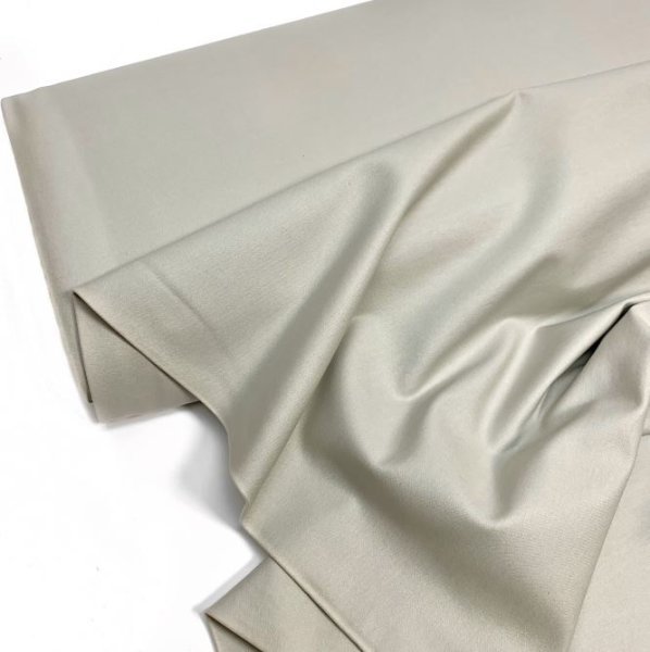 B-WARE !!! - RESTSTÜCK 1,00m !!! - Hosenstoff Kunstleder Stretch - Bianca foil - sand