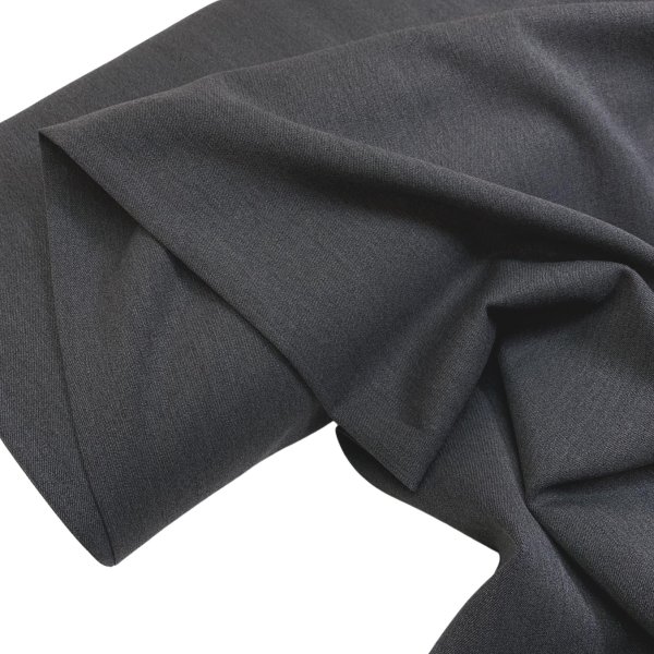 Hosenstoff - Two Way Stretch - Wool Touch - anthrazit melange