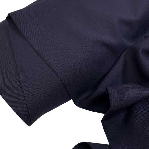 RESTSTÜCK 0,60m !!! - Hosenstoff - Two Way Stretch - Wool Touch - dark navy