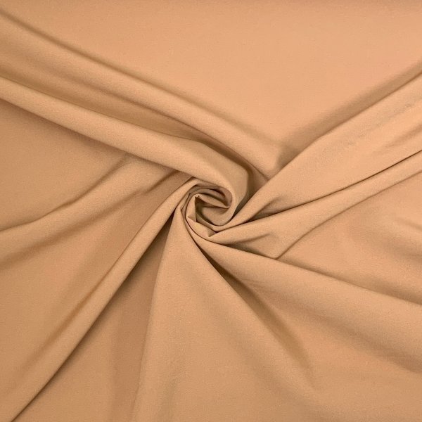 Polyester Stretch - Hosenstoff - karamel