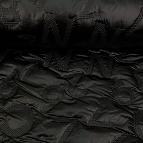 RESTSTÜCK  0,80m !!! - Jackenstepper - Alphabet - black