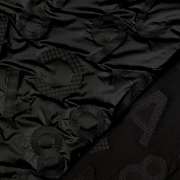 RESTSTÜCK  0,80m !!! - Jackenstepper - Alphabet - black