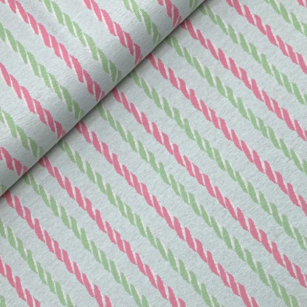 Jacquard - Kordel - hellblau