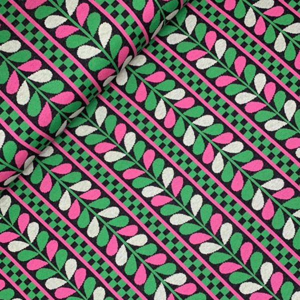 RESTSTÜCK 0,70m !!! - Bio Jacquard - Trail - Col. 1 - Evermore - Hamburger Liebe - Albstoffe
