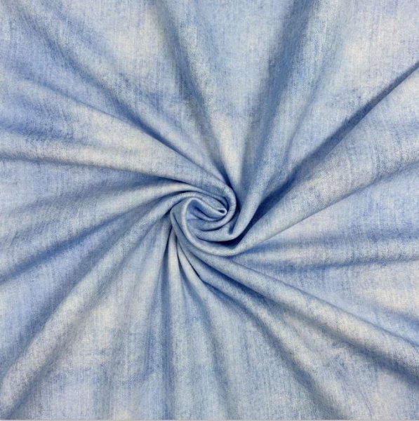 RESTSTÜCK 0,60m !!! - Sommer French Terry - Jeans - hellblau