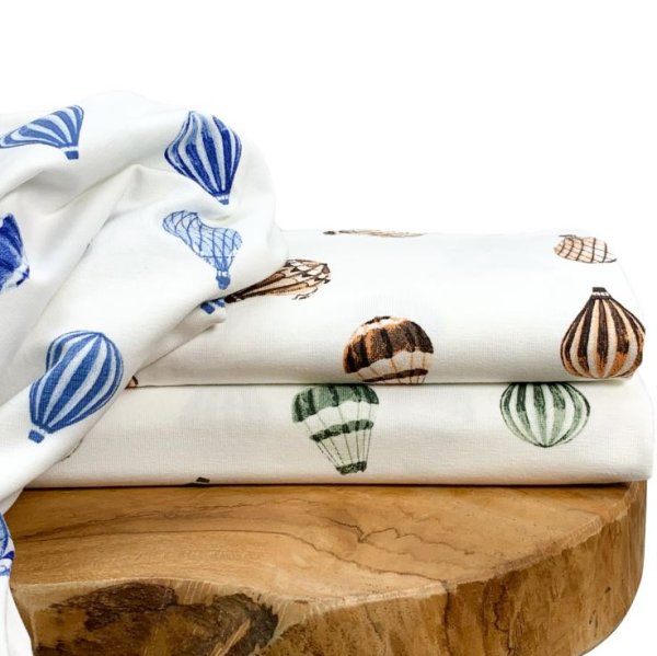 Bio Baumwolljersey - Balloons - camel brown