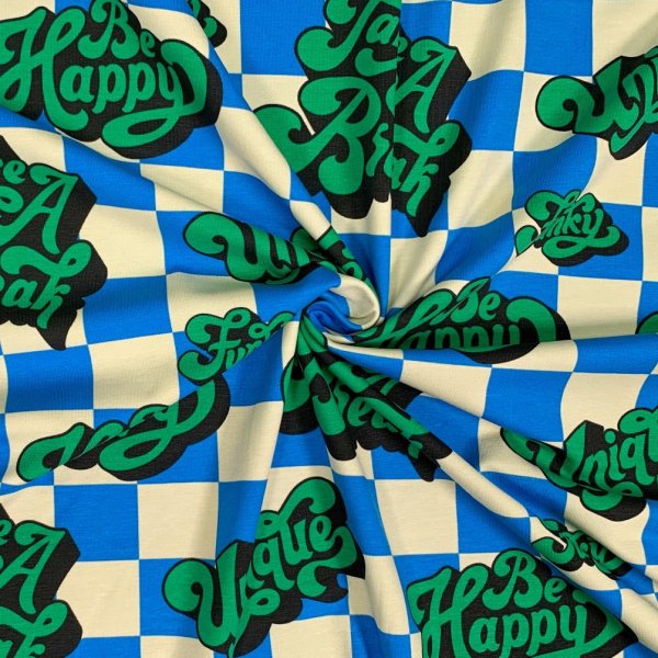 Jersey - Be Happy - blue/green