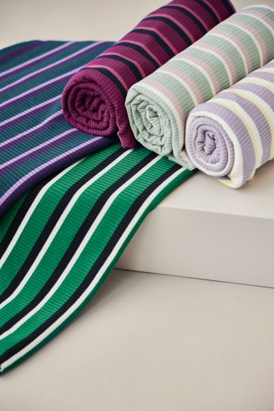 Derby Stripe Jersey mit TENCEL™Modal - purple haze - MeetMilk