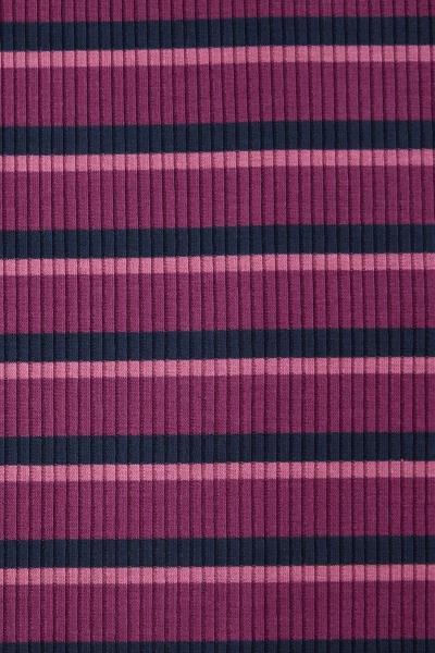 RESTSTÜCK 1,4m !!! - Derby Stripe Jersey mit TENCEL™Modal - cherry - MeetMilk