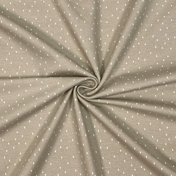 RESTSTÜCK 0,50m !!! - Jersey - Mini Drops - beige