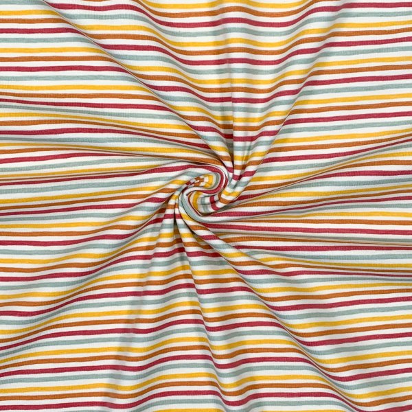 Jersey - Multicolor Stripes - beere/ocker/mint