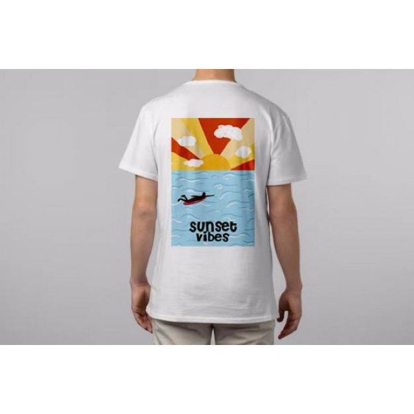 Jersey Panel - Sunset Vibes - white