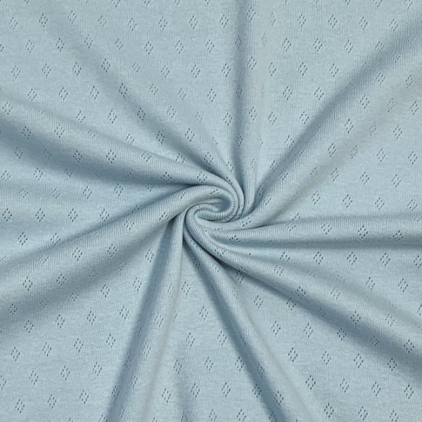 RESTSTÜCK 1,70m !!! - Pointoille Jersey - light blue