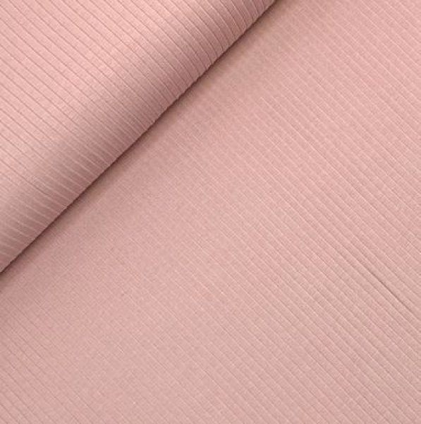 Rippenjersey - Mandy - dusty pink