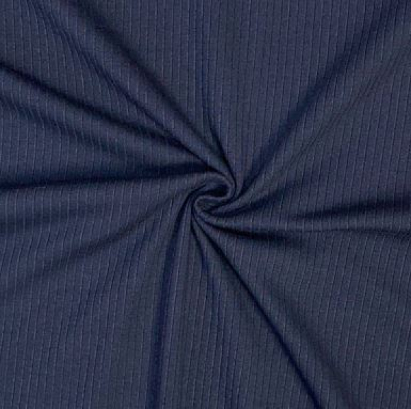 RESTSTÜCK 0,90m !!! - Rippenjersey - Mandy - navy