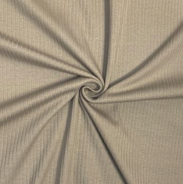 RESTSTÜCK 0,90m !!! - Rippenjersey - Mandy - taupe