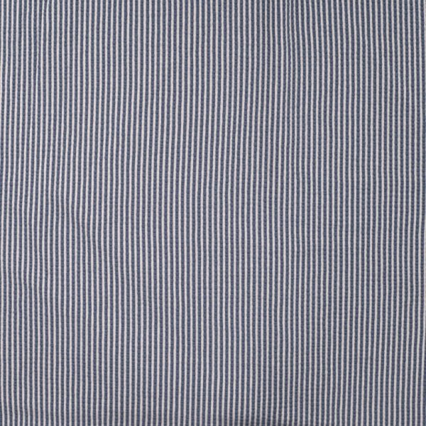 Jersey Seersucker - Stripes - denim