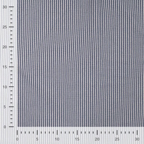 Jersey Seersucker - Stripes - denim