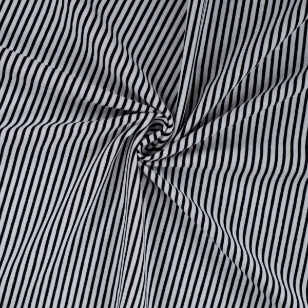 Jersey - Small Stripes - black