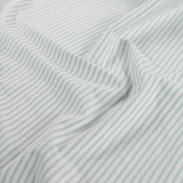 Jersey - Small Stripes - dark dusty mint
