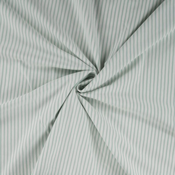Jersey - Small Stripes - dark dusty mint