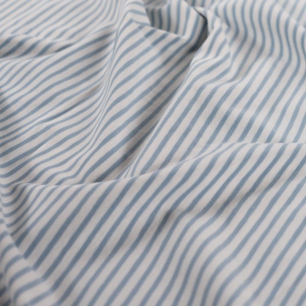 Jersey - Small Stripes - dusty blue