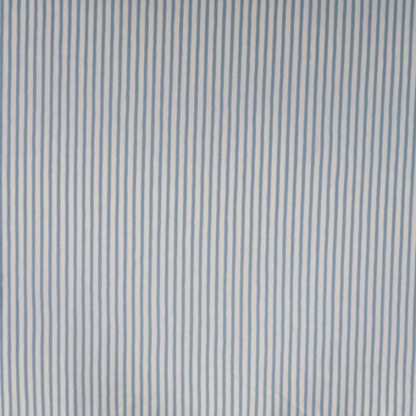 Jersey - Small Stripes - dusty blue