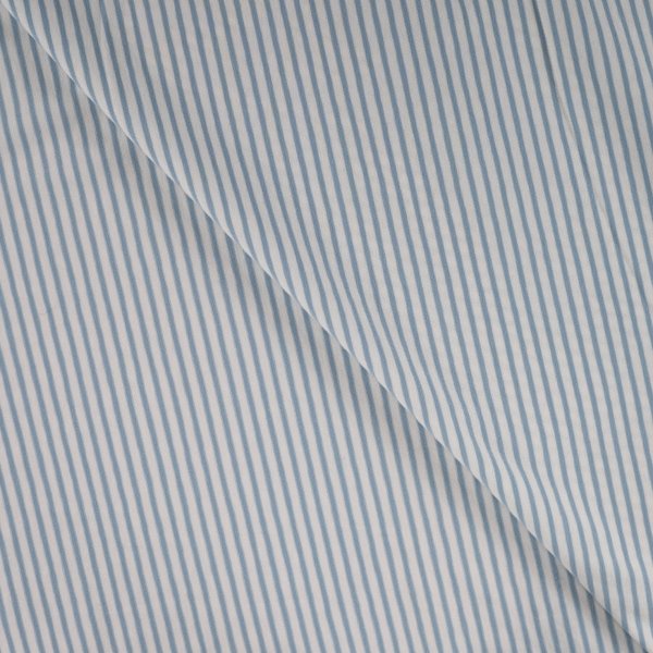 Jersey - Small Stripes - dusty blue