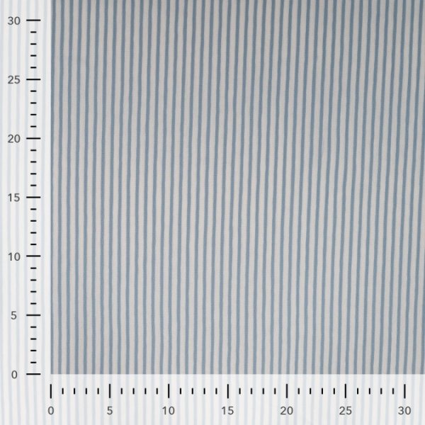 Jersey - Small Stripes - dusty blue