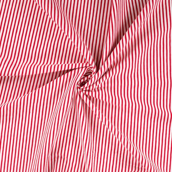 Jersey - Small Stripes - red
