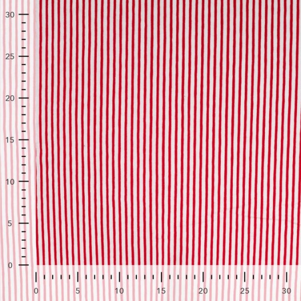Jersey - Small Stripes - red