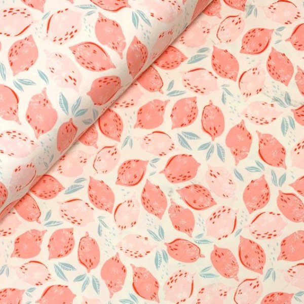 Jersey - Strawberry Lemonade - Sunburst - Art Gallery Fabrics