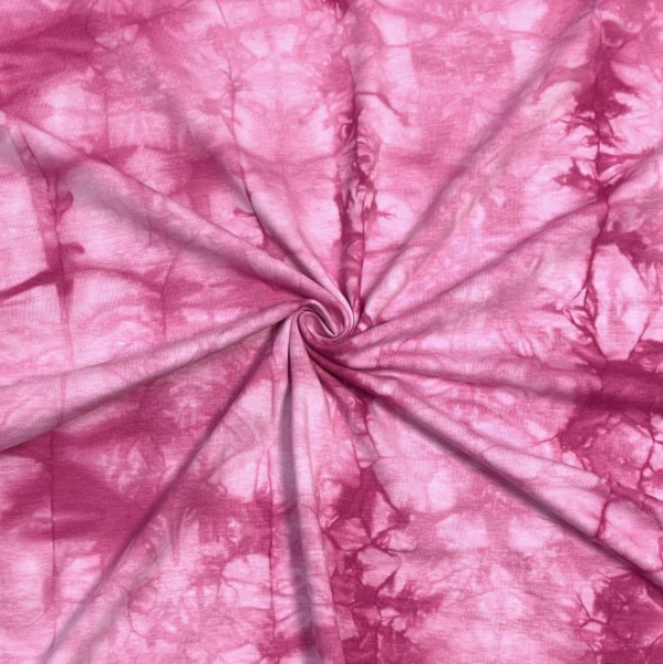 RESTSTÜCK 1,70m !!! - Jersey - Tie & Dye - fuchsia