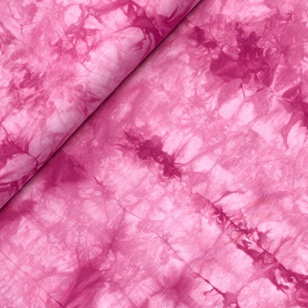 RESTSTÜCK 1,70m !!! - Jersey - Tie & Dye - fuchsia