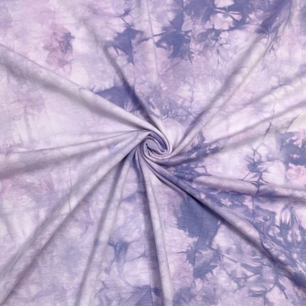 RESTSTÜCK 0,40m !!! - Jersey - Tie & Dye - lilac