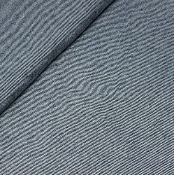 RESTSTÜCK 1,20m !!! - Bio Jersey - Summer Mélange - blue navy/meringa - A85/A17 - Albstoffe - Hamburger Liebe