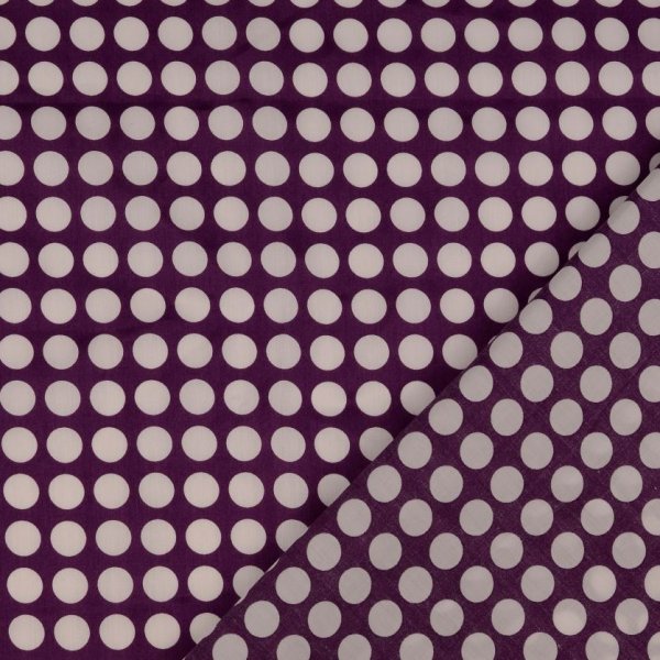 Baumwoll Satin - Just Dots - violett - In my Garden - Hamburger Liebe