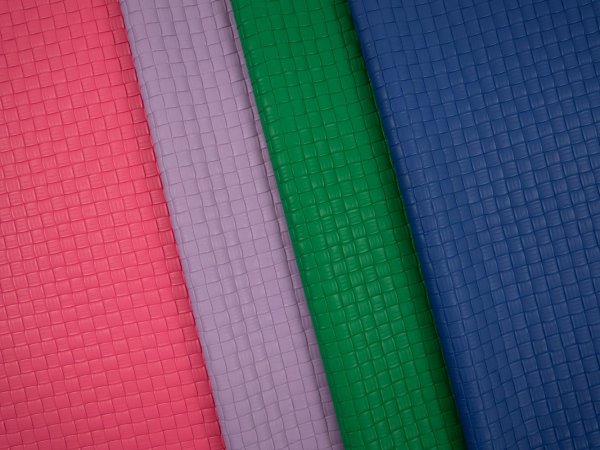 Kunstleder - Venus - Flechtoptik - pink - Swafing