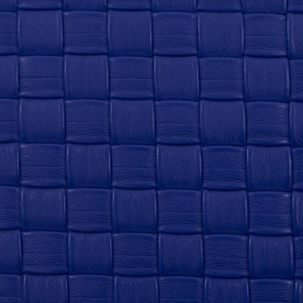 Kunstleder - Venus - Flechtoptik - royalblau - Swafing