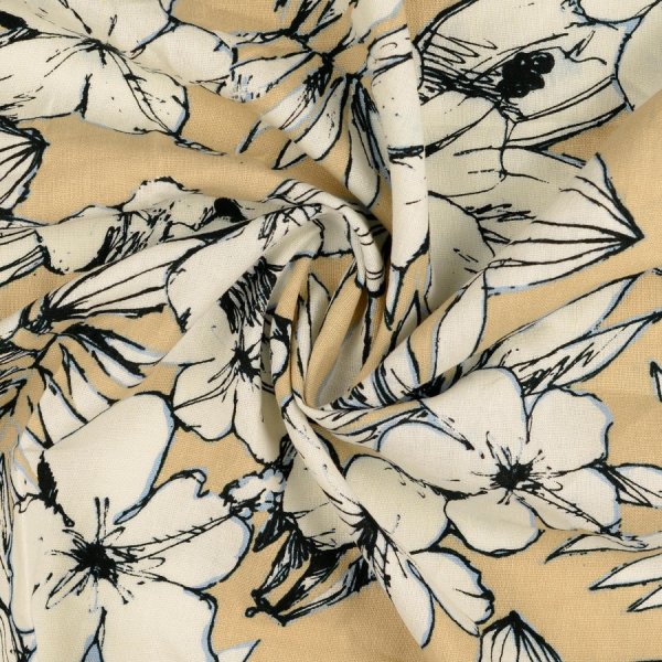 Leinen Viskose - Vera - sand