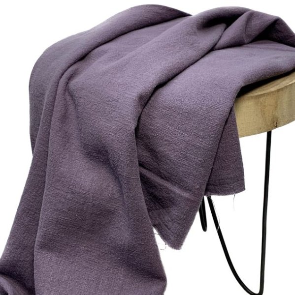 RESTSTÜCK 0,50m!!! - Leinen - stonewashed - mauve