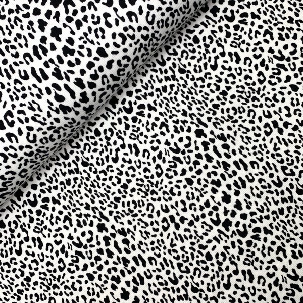 Rib Jersey - Leo - black/white