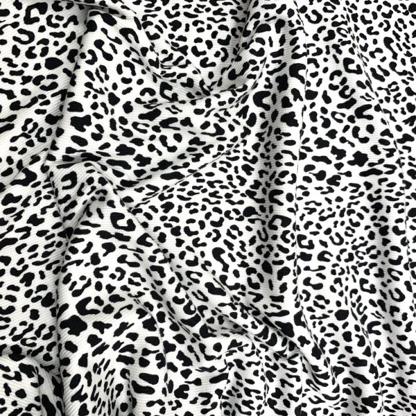 Rib Jersey - Leo - black/white