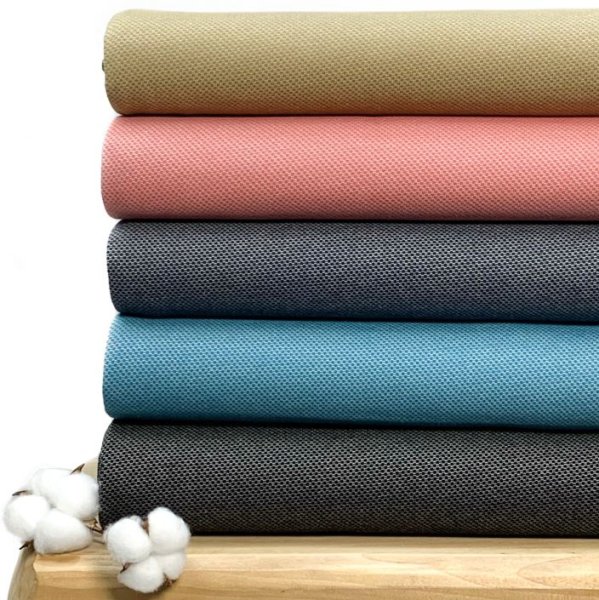 Jacquard Jersey - Leroy Waben - naturweiß/blau - Swafing