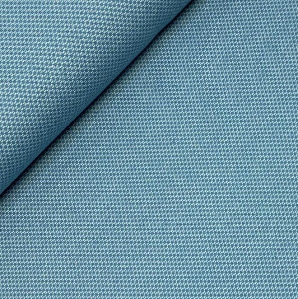 Jacquard Jersey - Leroy Waben - naturweiß/blau - Swafing